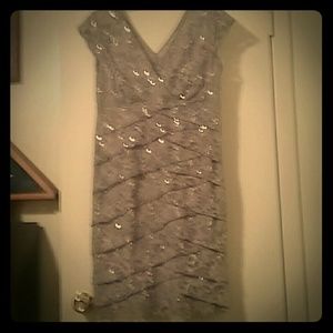 Lace, empire waist cocktail dress...